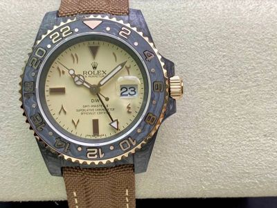 ROLEX GMT-Master II Cal.3186 Movement Carbon Fiber Case Grey Bezel Watch